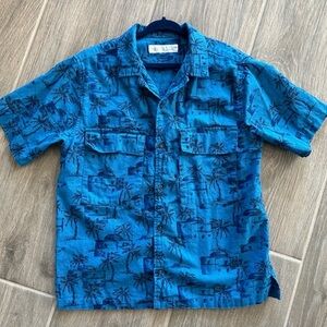 Zara boys patterned short sleeved button down